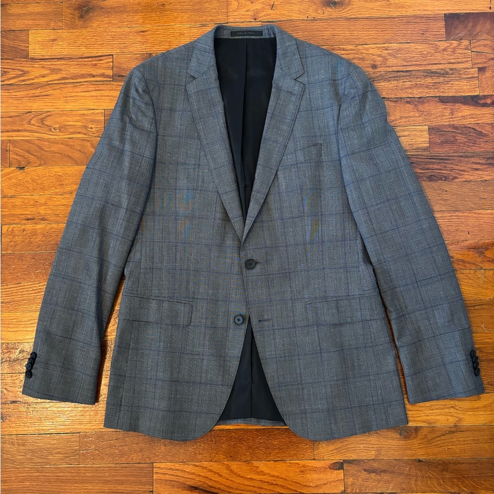 Hugo Boss Charcoal Checkered Suit